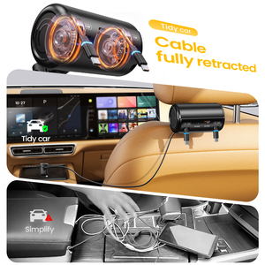 Adaptadores <span class=keywords><strong>de</strong></span> Coche OEM con Logotipo, 12/24V, 6 en 1, Carga Súper Rápida, Cargador <span class=keywords><strong>de</strong></span> Coche Retráctil <span class=keywords><strong>de</strong></span> Doble Salida <span class=keywords><strong>para</strong></span> <span class=keywords><strong>Taxi</strong></span> - Product Image 4