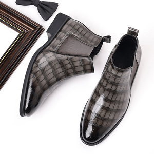 Bottes Chelsea en cuir marron originales faites à la main de luxe pour hommes, bottes à enfiler pour hommes, vente en gros - Product Image 3