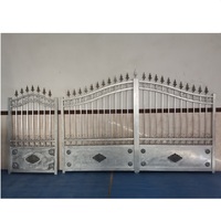 Unti Climb-puerta de hierro fundido para Exterior, diseño de pared, elegante, americano