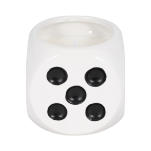 Bougie en forme de dés parfumée au tabac, petite bougie pilier décorative pour usage intérieur et extérieur - Product Image 1