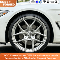 Jantes forgées IGUDE 19-22, ajustement décalé 5x112 5x120 5x130, finition brossée pour Porsche BMW Audi Mercedes