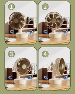 Портативный мини-вентилятор с функцией таймера и качелей - Product Image 2