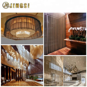 Kim loại dệt dây trang trí dệt dây lưới thép không gỉ chuỗi thư Rèm kim loại vải cho trần trang trí - Product Image 6