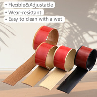 Vente directe usine – Bande de transition plate à clipser en PVC imitation bois pour joint de sol, couvre-joint de seuil droit