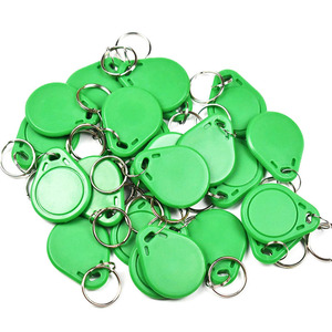 Bán buôn cuid siêu nhẹ C ABS có thể ghi 13.56MHz F08 RFID keyfob RFID 125Khz tk4100 kiểm soát truy cập IC thẻ Keychain - Product Image 4