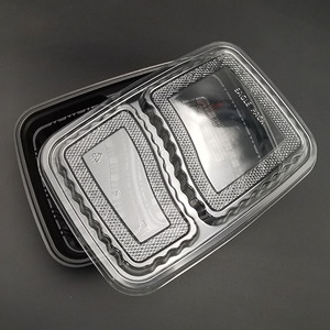 PP Lò Vi Sóng Chia Nhựa Bio Phân Hủy Thức Ăn Nóng Khay 2 Ngăn Bữa Ăn Prep <span class=keywords><strong>Container</strong></span> - Product Image 4