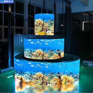 Pantalla LED Curva de Amplia Gama de Colores Pushunled, Video Wall Flexible para Publicidad Comercial de Autoservicio, P1.538 LED Flexible - Product Image 6