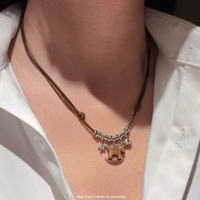 Nouveauté 2026 : Collier pendentif cheval Jupiter en cuir de qualité supérieure, style coréen, abordable, chaîne de pull tendance