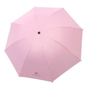 Parapluie promotionnel compact, imperméable, avec revêtement noir anti-UV, pliable en 3 sections, personnalisable avec logo OEM, pas cher, pour commandes en gros - Product Image 3