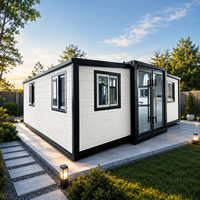 Maisons préfabriquées de 2 à 3 chambres fabriquées en Chine, maisons modulaires préfabriquées, maisons conteneurs extensibles