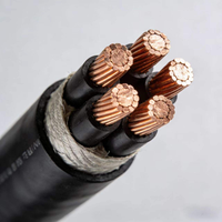 Kabel Daya Purorigin Harga Terjangkau Tembaga 10mm-240mm XLPE 4 Inti Berpelindung Baja dengan Selubung Karet Tegangan Tinggi untuk Konstruksi