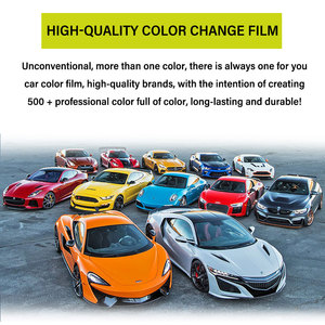Meilleure vente 2025 Film vinyle pour voiture auto-cicatrisant, anti-rayures, résistant aux UV, plus de 200 couleurs, durabilité 5 ans, haute brillance, autocollants - Product Image 6
