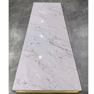 Directo de fábrica Decoración del hogar Paneles de pared de PVC Paneles de pared integrados impermeables y paneles de cristal de carbono - Product Image 4