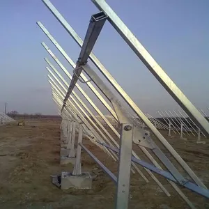 Factory Spot Solar Support System Technical Solar Mounting System Good Price Pv Racking System Whosale Dual Pole Pv Structure