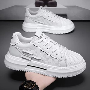 Nouvelles chaussures de sport décontractées en maille respirante pour l'été, petites chaussures blanches pour hommes, plateforme antidérapante, chaussures de sport tendance décontractées - Product Image 5