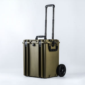 GLARY Boîte à outils en plastique dur avec roues roulantes Boîte à outils de voyage portable pour outils électriques Boîte de rangement <span class=keywords><strong>vide</strong></span> et robuste pour outils - Product Image 5