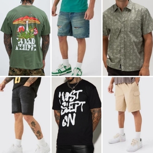 Bán Buôn Hàng Tồn Kho Người Đàn Ông Của Quần Áo Giản Dị Ngắn Tay T-Shirt Polo Áo Sơ Mi Quần Áo Hỗn Hợp Ngẫu Nhiên Giao Hàng - Product Image 5