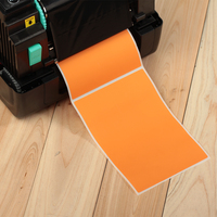Venta al por mayor de impresión personalizada troquelado rollo de vinilo impermeable adhesivo permanente Rectangular etiqueta adhesiva de color para código de barras