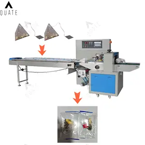 Máquina automática de embalagem de travesseiros, embalagem de alimentos para necessidades diárias, máquina de embalagem de saquinhos de chá