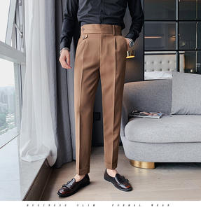2023 nuovi arrivi moda moda confortevole dal Design unico a vita alta <span class=keywords><strong>pantaloni</strong></span> Casual da uomo - Product Image 4