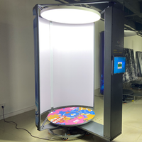 Escáner 3D HD Astermon ASTM-R106 7S con Rotación de 360°, Cámaras Rotatorias de Columna Única, 6 Cámaras, Luces LED, Cabina de Fotos de Alta Calidad