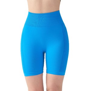 Pantalones cortos deportivos para correr al aire libre de cintura alta para mujer, pantalones cortos de Yoga de cinco puntos para primavera y verano - Product Image 1