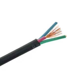 Manufacturer Supplier IEC60227 Copper Wire PVC Insulated and Sheathed Flexible Shielded RVVP Electric Wire and Cable Roll