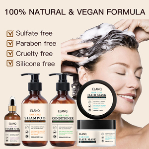 Kit de croissance capillaire en marque propre avec biotine et romarin, <span class=keywords><strong>shampoing</strong></span>, revitalisant, huile capillaire et masque, soin naturel pour cheveux clairsemés, OEM - Product Image 6