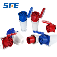 Connecteur de prise et de fiche industrielle d'aviation 6H étanche IP44 IP67 SFE CEE/IEC60309 16A 32A 63A 125A 3, 4 et 5 broches