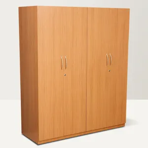 大型4门层压木制衣柜出售，双挂衣柜衣柜，