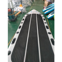 Planche à pagaie gonflable géante 4M 5M, bateau pneumatique, 10 personnes, planche de surf en drop stitch pour équipe
