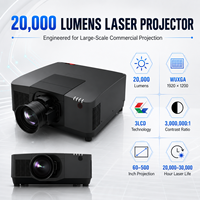 Projecteur laser professionnel 20000 lumens avec résolution WUXGA et objectif motorisé en option