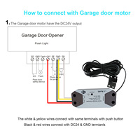 Récepteur de commande de porte de garage à distance par téléphone mobile, application WiFi intelligente Tuya