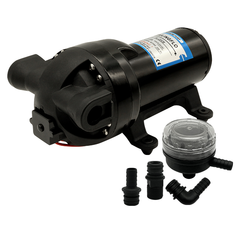 Plastic Mini Diaphragm Water Pump, 12V 0.48MPA 3.5L/Min, With - View #12