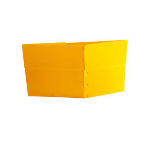 Kotak Penyimpanan Plastik Bergelombang Lembar Berongga <span class=keywords><strong>PP</strong></span> Lipat Kuning Multifungsi Kustom