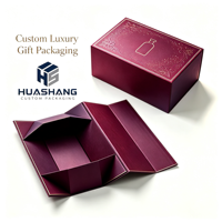 Boîte cadeau magnétique pliable personnalisée en carton de luxe avec logo, emballage en gros pour vêtements