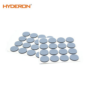 Almohadillas de fieltro Hyderon azules autoadhesivas antideslizantes para protección del suelo para patas de mesas y sillas - Product Image 1