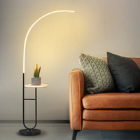 Design Nordique Minimaliste Ajustable Simple Led Debout Lampadaire d'Angle Lampadaire Base en Marbre Chambre Salon Bureau