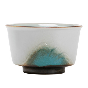 Taza de té Distant Mountain, taza individual de cerámica para té Kung Fu, uso individual, cerámica gruesa del condado de Dehua - Product Image 5