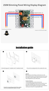 AU/US Standaard Slimme Wandcontactdoos Glazen Paneel Touch Sensor <span class=keywords><strong>LED</strong></span> Lichtdimmer met 8A Uitgang Fabrieksdirect Afstandsbediening - Product Image 6