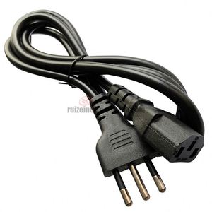 สายไฟทองแดงแท้จากอิตาลีมีปลายปลั๊กสามหัว0.75ตารางเมตร1.8ม. สายคอมพิวเตอร์มาตรฐานอิตาลี - Product Image 1