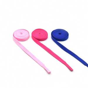 Braided Flat Drawcord Garment Use Accessories <b>Cord</b> Custom Printed 100% Polyester Coated Waterproof Eco-Friendly High Tenacity - Product Image 5