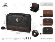 Portacarte a Fisarmonica da Uomo con Bottone Singolo, 7 Pollici, in Pelle PU, Porta Carte di Credito - Product Image 1