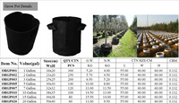 Pots en tissu écologiques 1L pour racines plus saines, avec marques de volume, favorisant l'élagage aérien et une croissance contrôlée, pour jardin hydroponique intérieur