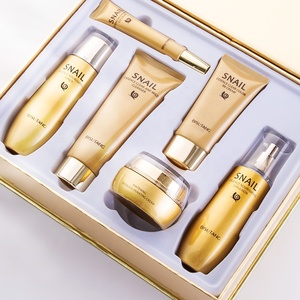 BISUTANG Marque privée Meilleurs produits de soin de la peau Escargot <span class=keywords><strong>Anti</strong></span>-âge Sérum nettoyant pour le visage Crème hydratante pour le visage Ensemble de soins de la peau - Product Image 5