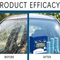 Nettoyant pour pare-brise sans logo, 30 comprimés effervescents pour le nettoyage des vitres de voiture