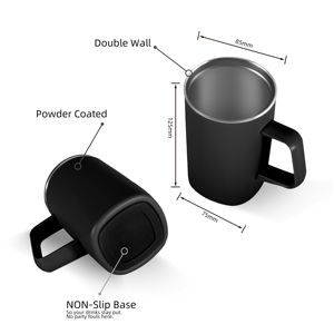 ANSHENG Taza de Café Nórdica de Acero Inoxidable con Tapa, Superventas - Product Image 2