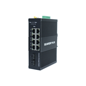 SEAVIEW Endüstriyel PoE Switch 8 Gigabit RJ45 2 SFP 20Gbps 14.88MppS IP41 Toz Geçirmez Fabrika Otomasyonu ve Enerji Şebekesi için - Product Image 1