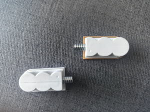Three-in-one White Plastic Furniture Connectors for <b>Kitchen</b> <b>Cabinet</b> Shelf Supports with Easy Installation and Strong Design - Product Image 2