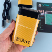 Vgr V-369 Nouveau Mini Voyage Portable Étanche Rechargeable Hommes Rasoir Électrique Rasoir Visage Tondeuse À Barbe